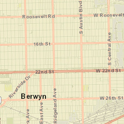 Berwyn Street Map