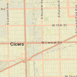 Cicero Street Map