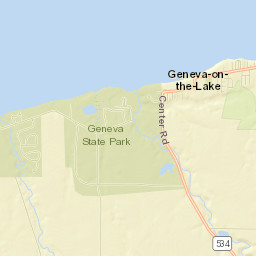 Geneva-on-the-Lake Street Map