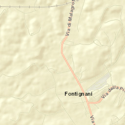Ponte Galeria-La Pisana Street Map