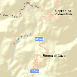 Capranica Prenestina Street Map
