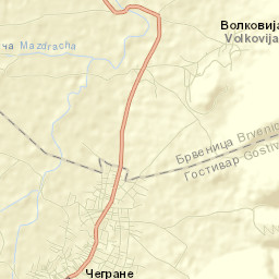 Cegrane Street Map