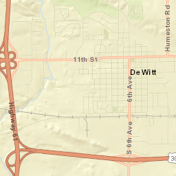 De Witt Street Map