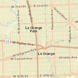 La Grange Street Map