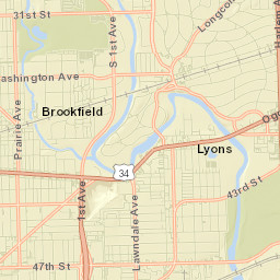 Lyons Street Map