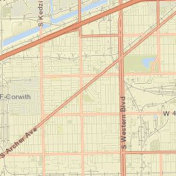 McKinley Park Street Map