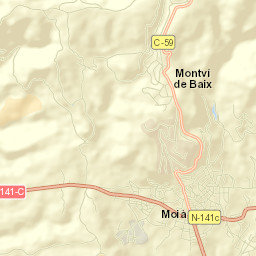 Moià Street Map