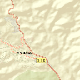 Arbúcies Street Map
