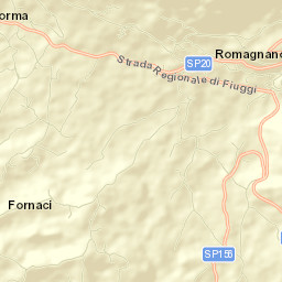 Piglio Street Map