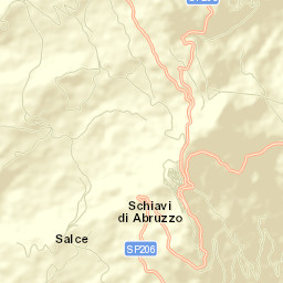 Schiavi di Abruzzo Street Map