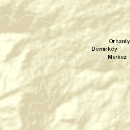 Demirköy İlçesi Street Map