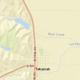 Tekamah Street Map