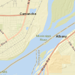 Camanche Street Map