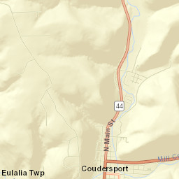 Coudersport Street Map