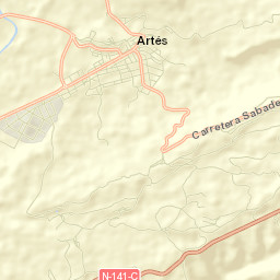 Artés Street Map