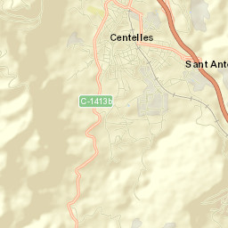 Centelles Street Map