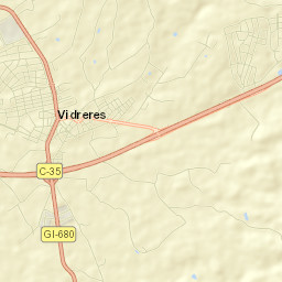 Vidreres Street Map