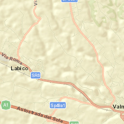 Valmontone Street Map