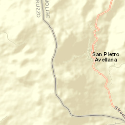 San Pietro Avellana Street Map