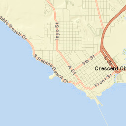 Crescent City Street Map