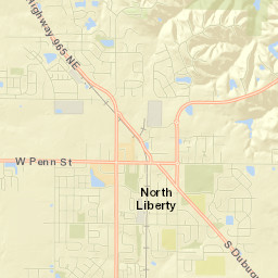 North Liberty Street Map