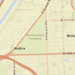 Bridgeview Street Map