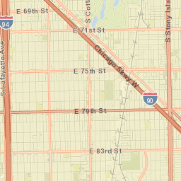 Greater Grand Crossing Street Map