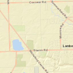 Lambertville Street Map