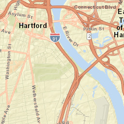 Hartford, Connecticut Street Map