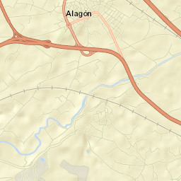 Alagón Street Map