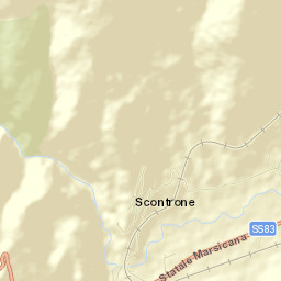 Scontrone Street Map