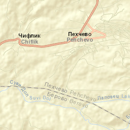 Pehčevo Street Map
