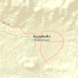 Bakuriani Street Map