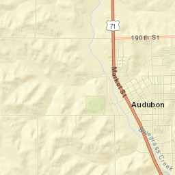 100-198 Broadway Street, Audubon, IA  Street Map