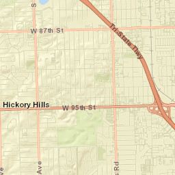 Hickory Hills Street Map
