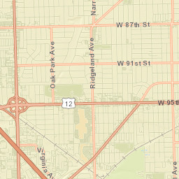 Burbank Street Map