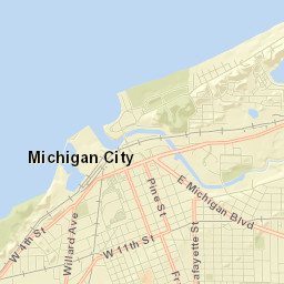 Michigan City Street Map