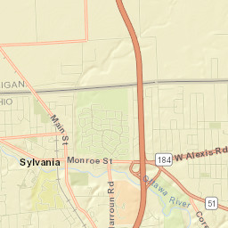 Sylvania Street Map