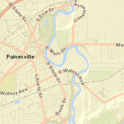 Painesville Street Map
