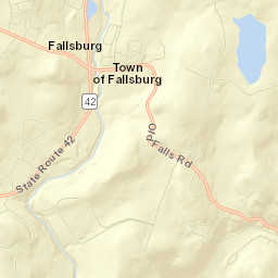 Fallsburg Street Map