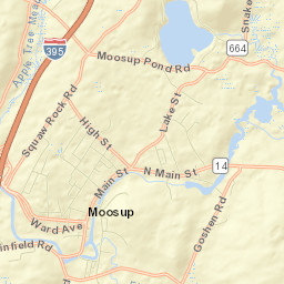 Moosup Street Map