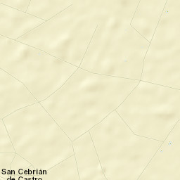San Cebrián de Castro Street Map