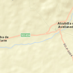 Alcubilla de Avellaneda Street Map
