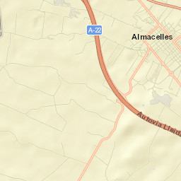 Almacelles Street Map
