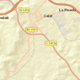 Calaf Street Map