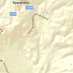 Campoli Appennino Street Map