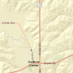 Guthrie Center Street Map