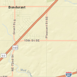 Bondurant Street Map