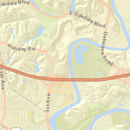 Coralville Street Map