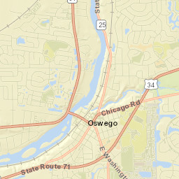 Oswego Street Map